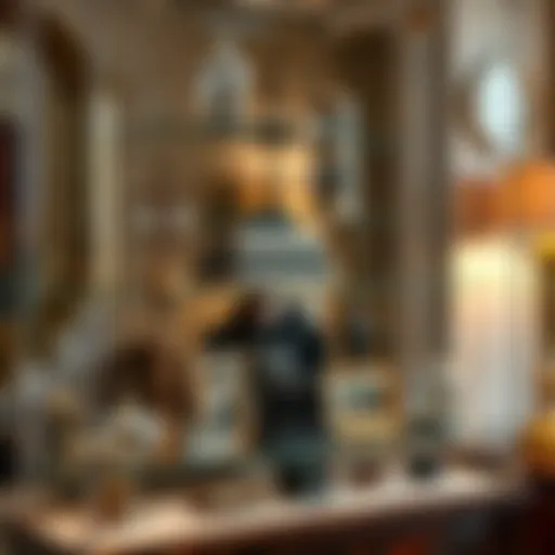 Vintage Collectibles in Acrylic Elegance Elegant acrylic display case showcasing vintage collectibles