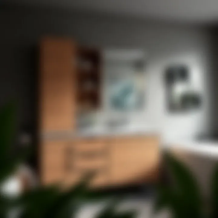 Contemporary Bathroom Cabinet Stylish bathroom cabinet featuring modern design and sleek lines