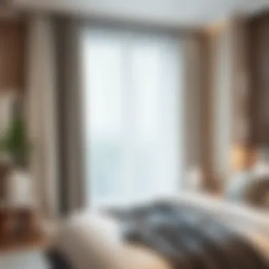 Variety of materials used in bedroom door curtains