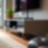 Stylish legs for a modern TV stand