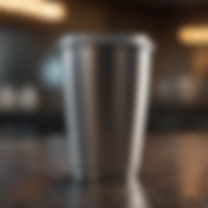 Insulated stainless steel coffee cup