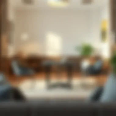 Elegant Square Breakroom Table in a Cozy Setting Elegant square breakroom table in a cozy environment