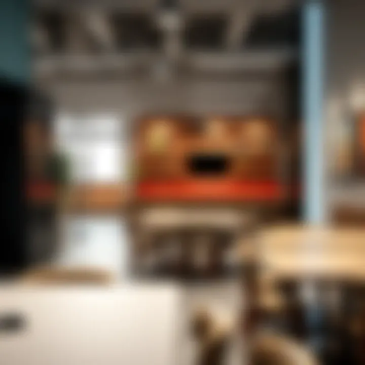 Versatile Square Breakroom Tables for Collaborative Spaces Versatile square breakroom tables arranged for collaboration