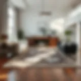 Elegant living room featuring a 60x90 rug that complements the decor