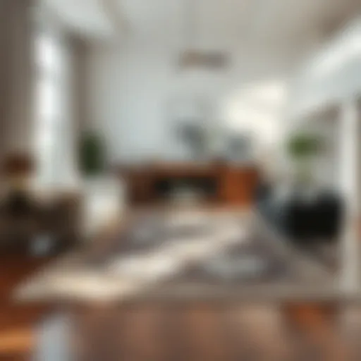 Elegant living room featuring a 60x90 rug that complements the decor