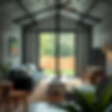 Interior Setup of a 9x9 Metal Shed Interior view of a 9x9 metal shed emphasizing space utilization