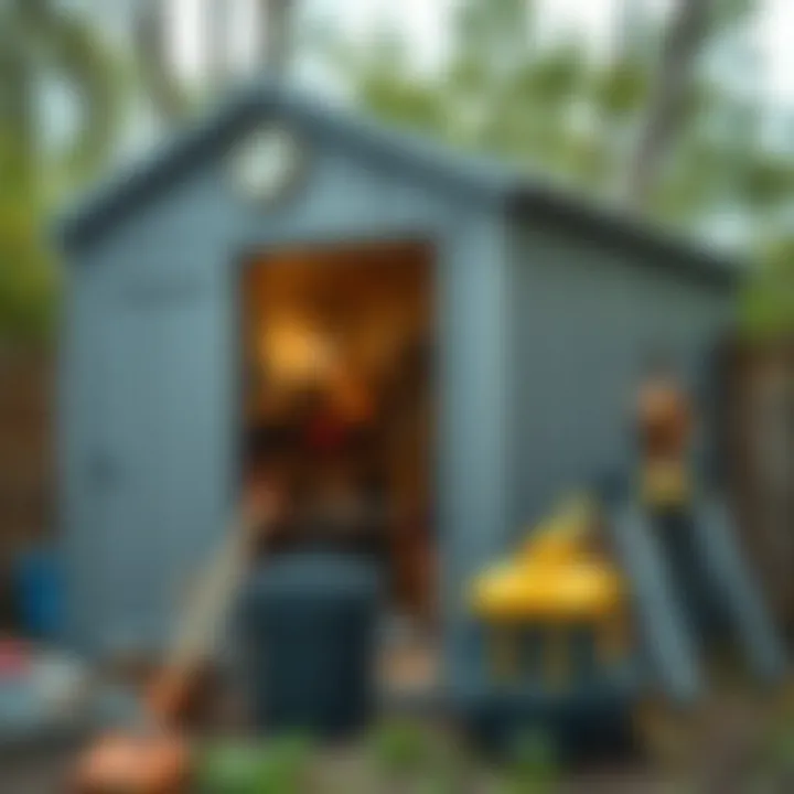 Maintenance Tasks for a 9x9 Metal Shed Close-up of maintenance tasks for a 9x9 metal shed