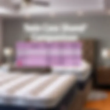 Comparison chart of popular mattress brands