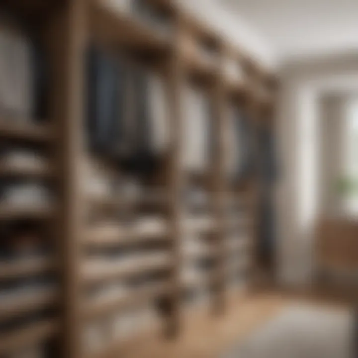 Smart organizational strategies within a closet