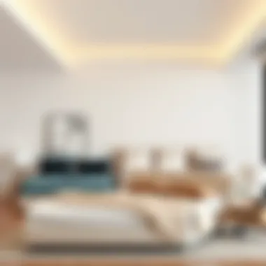 Different styles of minimalist king beds showcased together