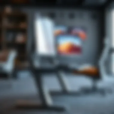 Ergonomic Design for Comfort Close-up of ergonomic features in a computer stand