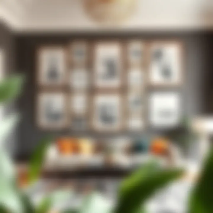 Arrangement tips for 28x35 picture frames in a gallery wall