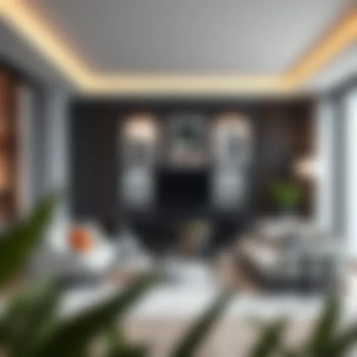 Stylish interior featuring 28x35 picture frames in a modern living room