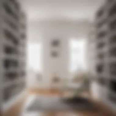 Cozy Reading Nook with White Bookshelf Cozy reading nook complemented by a stylish white bookshelf