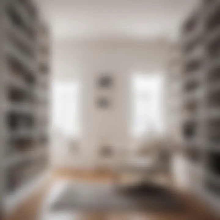 Cozy Reading Nook with White Bookshelf Cozy reading nook complemented by a stylish white bookshelf