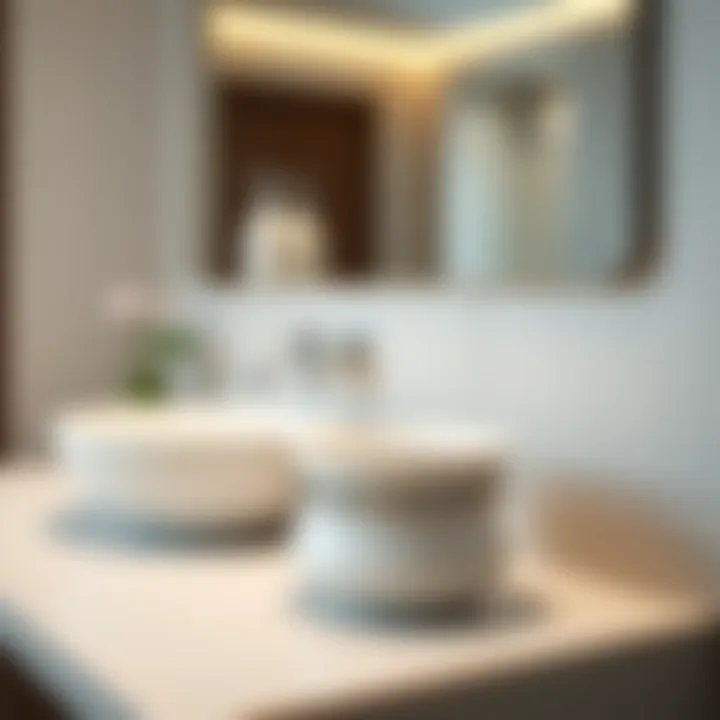 Elegant ceramic towel holder complementing minimalist design