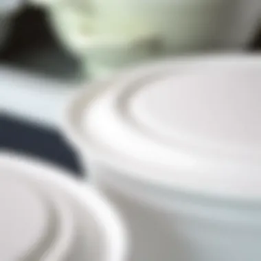 Close-up of CorningWare lid features and material quality