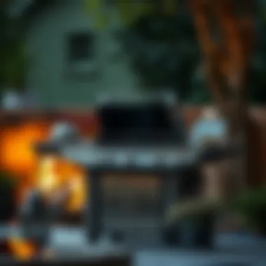 Safety Precautions for Gas Barbecue Pits Safety precautions illustrated for gas barbecue pit operation