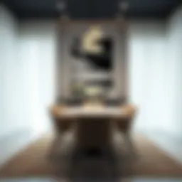 An elegant dining room chair showcasing modern design elements