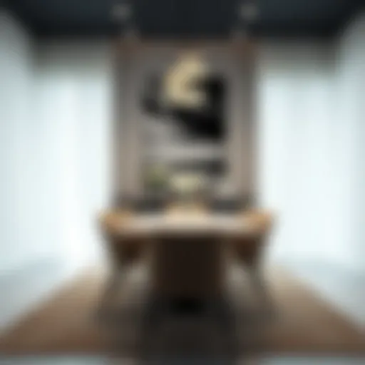 An elegant dining room chair showcasing modern design elements