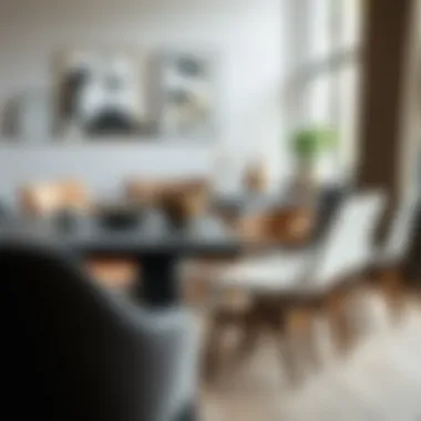 A collection of dining chairs made from various materials