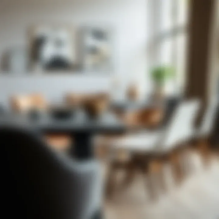 A collection of dining chairs made from various materials