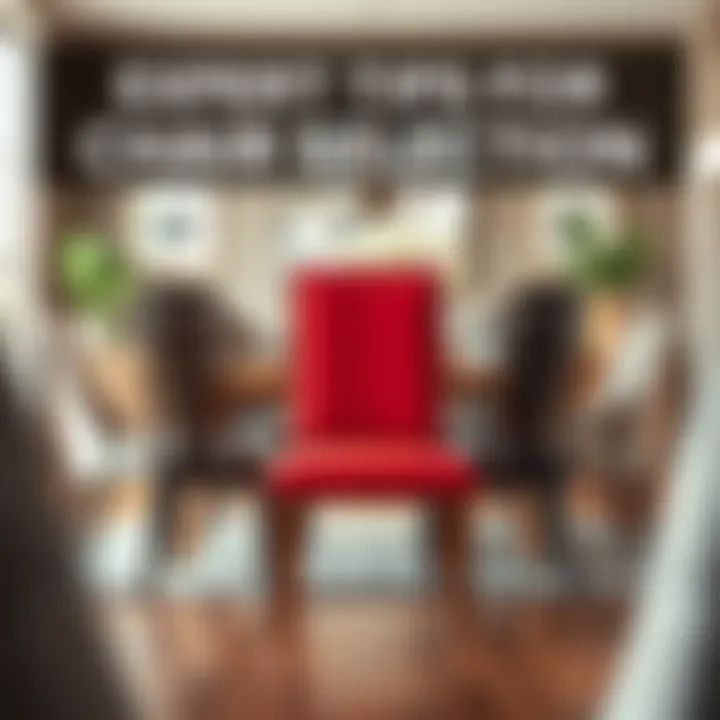 Practical tips for selecting dining room chairs displayed visually