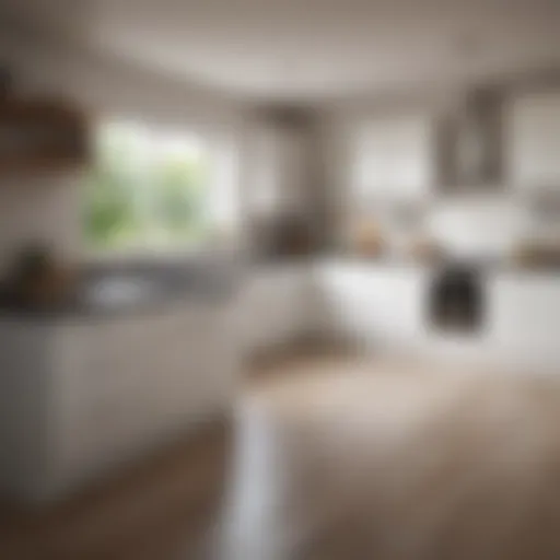 Modern Kitchen with Discount Base Cabinets Modern kitchen featuring discount base cabinets with sleek design