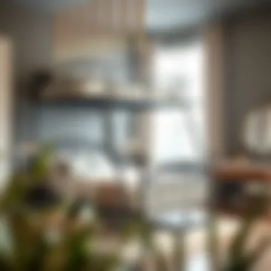 Chic Metal Bunk Bed Elegant metal bunk bed in a chic bedroom setting