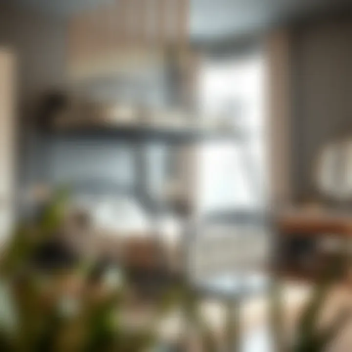 Chic Metal Bunk Bed Elegant metal bunk bed in a chic bedroom setting