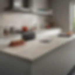 Aesthetic Formica countertop remnants displayed in a modern kitchen setting