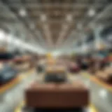 Inside a Modern Furniture Distribution Facility Contemporary furniture distribution center interior