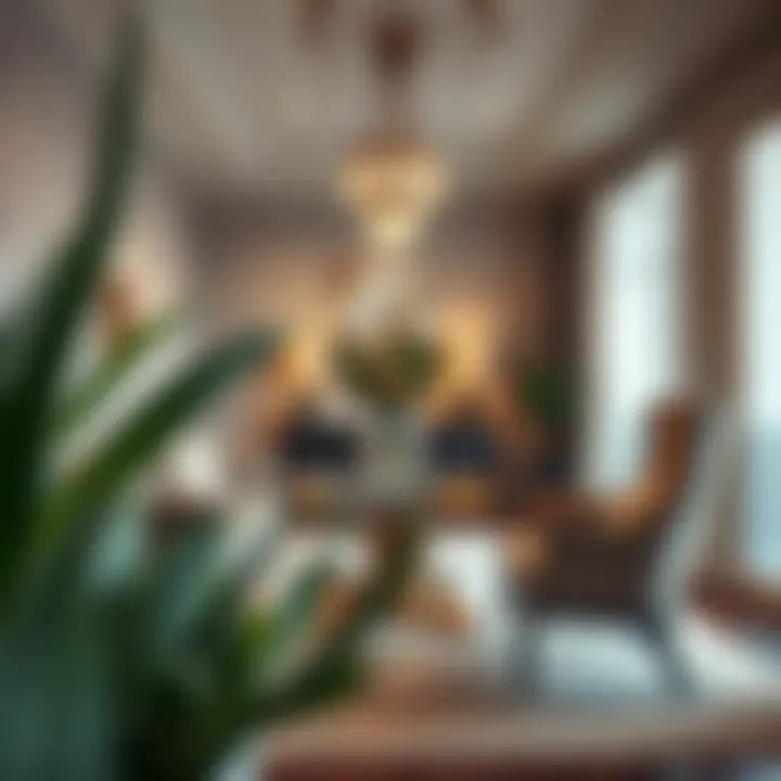 Elegant Dining Space Elegant dining space featuring unique furniture