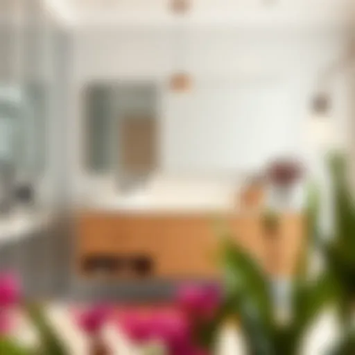 Luxurious bathroom vanity showcasing modern design