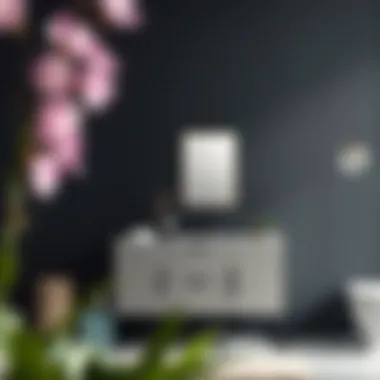 Sleek Simplicity: A Stylish Minimalist Vanity Stylish minimalist vanity in a contemporary setting