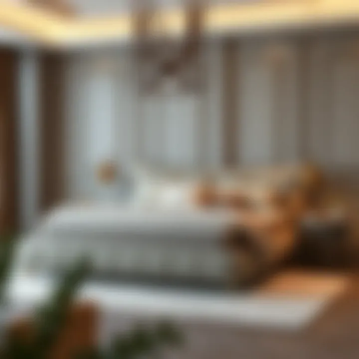 Elegant King Size Spring Bed Design Elegant design of a king size spring bed showcasing premium materials