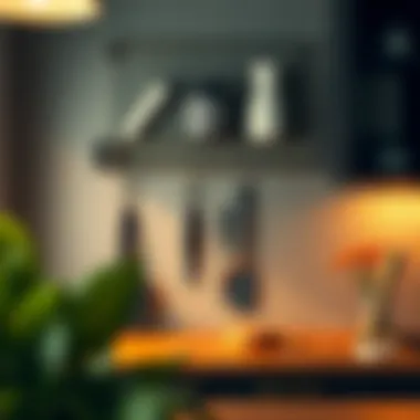 Functional kitchen wall rack installation process