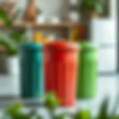 Eco-Friendly Plastic Garbage Cans Eco-friendly plastic garbage cans made from recycled materials