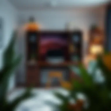 Creative Home Office Customization of the Desk and Hutch Customized setup of a 47-inch computer desk with hutch tailored to a creative home office