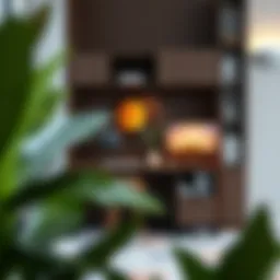 Elegant design of a 47-inch computer desk with hutch showcasing its modern aesthetic