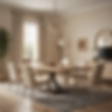 Diverse Styles: Beige Dining Set Collection Variety of beige dining sets showcasing different styles