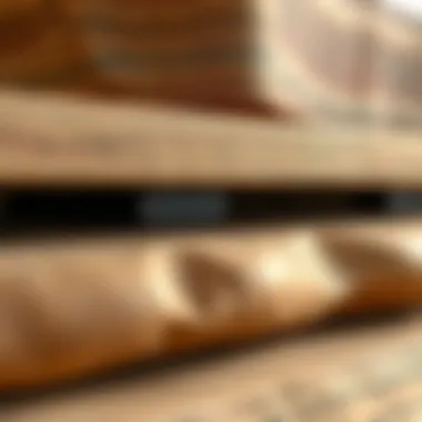 Textural Diversity: Materials for End Tables Close-up of material textures for unfinished narrow end tables