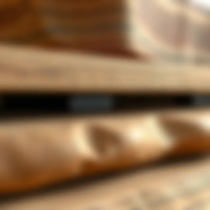 Textural Diversity: Materials for End Tables Close-up of material textures for unfinished narrow end tables