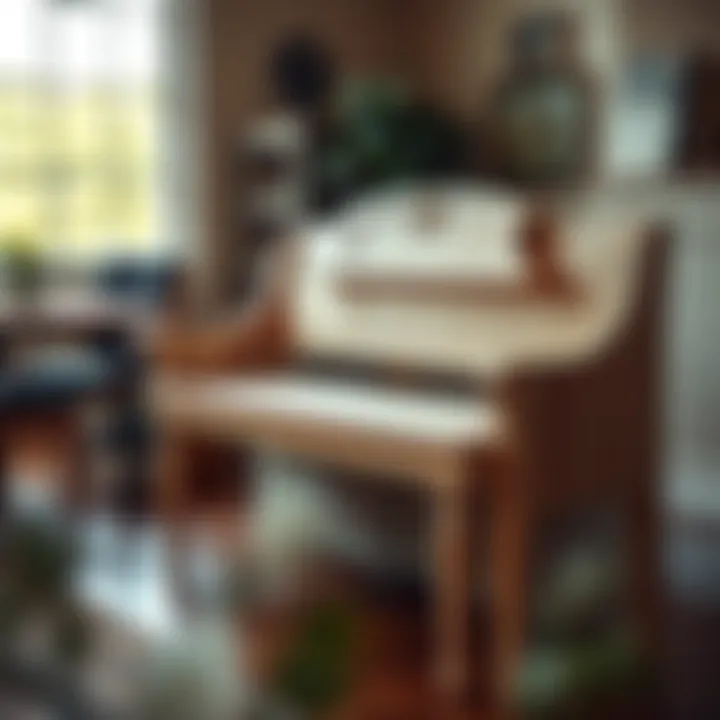 DIY customization options for an unfinished piano bench using various tools