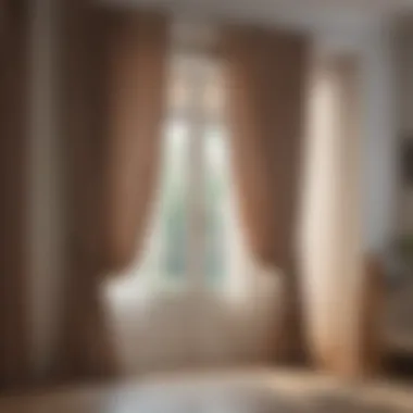 Beaded curtains enhancing modern interior decor