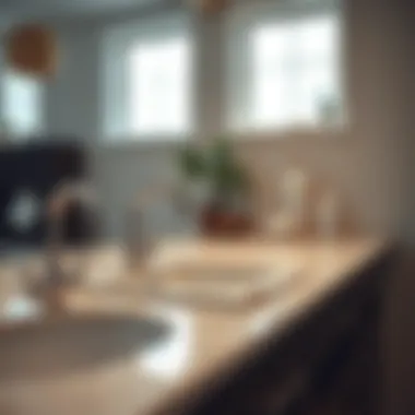 Maintenance tips for a 36 inch sink top presented visually