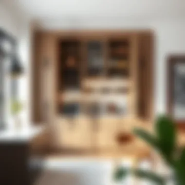 Diverse Materials in Pantry Cabinet Design Customized 72-inch pantry cabinet with diverse materials