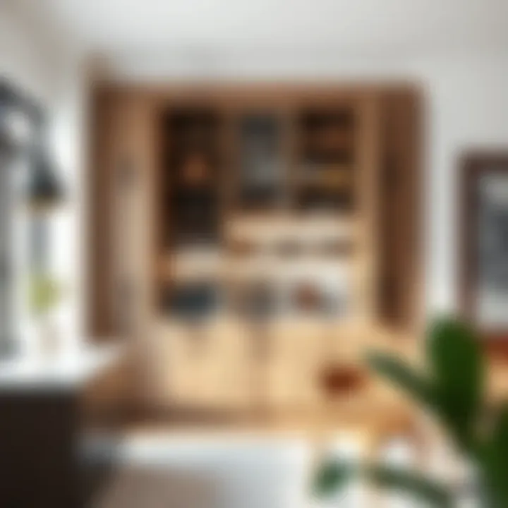 Diverse Materials in Pantry Cabinet Design Customized 72-inch pantry cabinet with diverse materials