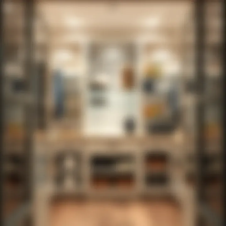 Organized Storage Solutions Interior view of a 72-inch pantry cabinet with organized storage