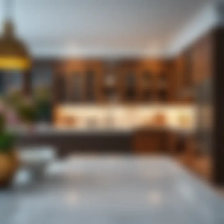 Stylish Kitchen with Pantry Cabinet Stylish kitchen featuring a 72-inch pantry cabinet in use